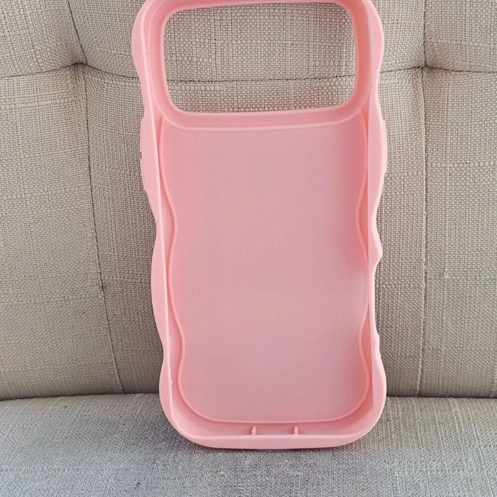 Unbranded Phone Case for 17 Pro Max Pink Rubber Fitted back Case New